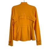 Lululemon Orange Zip Up Jacket- Size 12 (see notes)