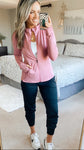 Pinspark Dusty Rose Track Jacket NWT- Size S