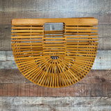 No Brand Half Moon Wooden Handbag (see notes)