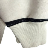 Abercrombie & Fitch Cream Navy Striped Zip Pullover- Size S (see notes)