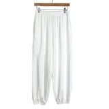 No Brand White Sleeveless Top and Pants Set- Size S (sold as a set)