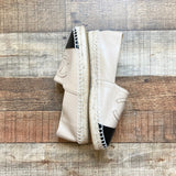 Chanel Lambskin Beige and Black Espadrilles- Size 40 (Great Condition)
