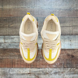 TOPSHOP Cream and Yellow Chunky Sneakers- Size 7