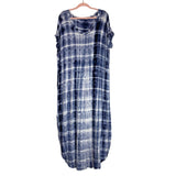Reb. in J. 220 Blue Tie-Dye Side Slits Dress- Size M