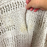 Free People Beige Open Knit Pattern Sweater Cardigan- Size XS/S (see notes, sold out online)
