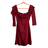 Abercrombie & Fitch Burgundy Satin Dress - Size L