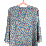 LIBERTY Floral 100% Silk Front Key Hole Dress- Size XL (sold out online)