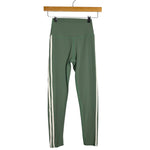 Splits59 Sage with White Side Stripes Leggings - Size S (Inseam 24.5”)