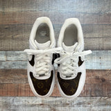 Pre-Owned Nike White LV Sneakers- Size 8