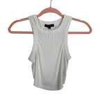 Cotton Candy LA White Racer Back Crop Top - Size S (See Notes)