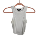 Cotton Candy LA White Racer Back Crop Top - Size S (See Notes)