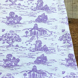 Maddie & Connor White Purple School Days Printed Dress- Size 3T