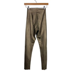 Commando Control Pewter Faux Leather Raw Hem Leggings- Size S (see notes, Inseam 27”)