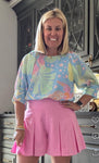 Emily McCarthy Pink Pleated Shorts- Size M (we have matching top)