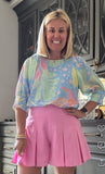 Emily McCarthy Pink Pleated Shorts- Size M (we have matching top)