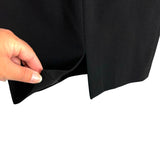 Dolce & Gabbana Vintage Black Wool Blend with Patent Detail Sleeveless Dress- Size 38 (Fits like a US XS)