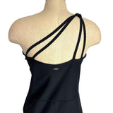 YBP SculptLUX Black One Shoulder Athletic Onesie- Size XL (sold out online)