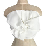 Chicwish Ivory Strapless Crop Top NWT- Size S