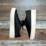 GREATS Brooklyn Black Royal Platform Leather Sneakers - Size US 7