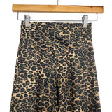Pink Lily Animal Print Crossover Waist Leggings- Size S