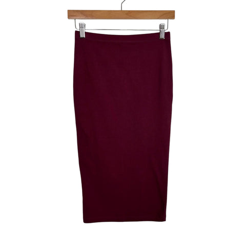 Decree Maroon Tube Skirt- Size XS