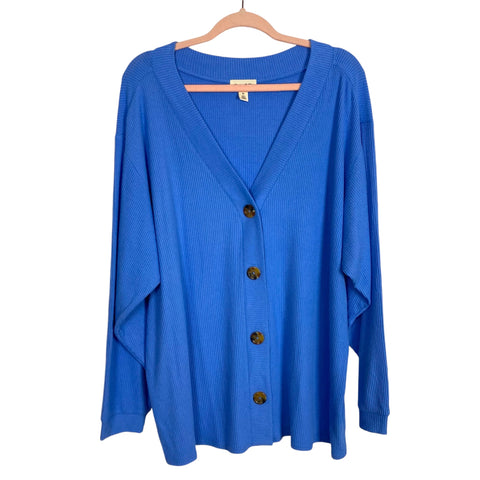 Open Edit Blue Three Piece Short Set- Size XL