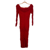 Pretty Garden Red Ruched Dress NWT - Size S