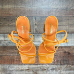 Liliana Orange Owning This Moment Heels - Size 8 (In Great Condition)