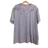 The Post Purple Distressed Oversized Tee- Size S/M (see notes)
