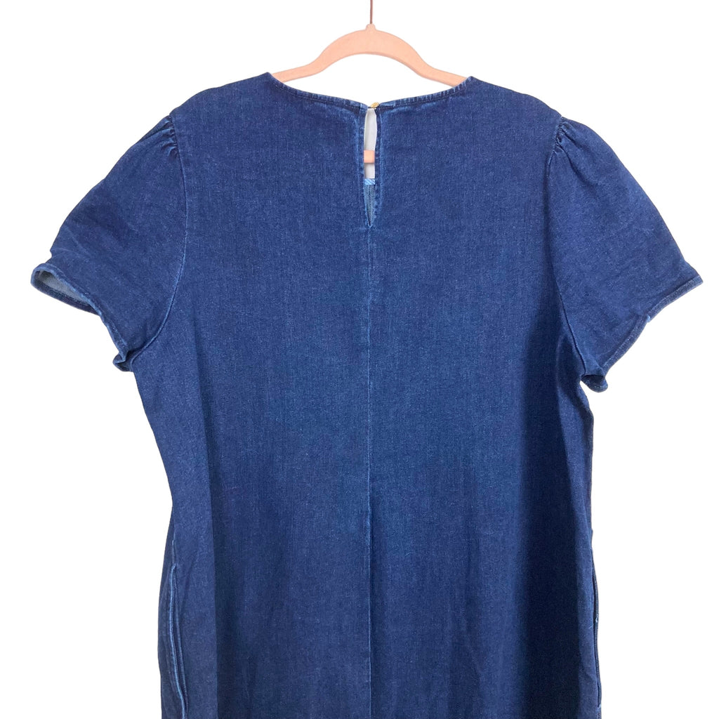 white christmas dresses Draper James Dark Wash Denim Shift Dress- Size 18 (sold out online) – The  Saved Collection