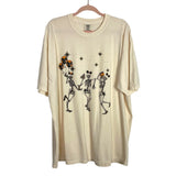 Comfort Colors Cream Halloween Disney Skeletons Tee-Size 2XL