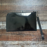 Giorgio Armani Milano Black Zip Around Wallet with Wrist Strap (LIKE NEW)
