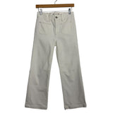 AE77 White Crop Bootcut Jeans- Size 25