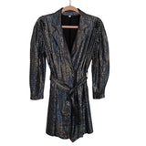 No Brand Black Sequin Belted Romper - Size S (See Notes)
