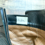 Newbark Black Leather Boots- Size 8 (Marilu wore these as Aida on Aurora Teagarden Mysteries)