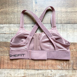 Shefit Rose Taupe High Impact with Zipper Front and Adjustable Straps Ultimate Sports Bra- Size S