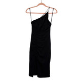 Superdown Black One Shoulder Ruched Dress NWT - Size XS