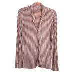 Nordstrom White/Pink Striped Pajama Set - Size S