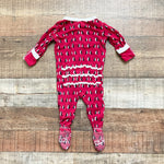 Kickee Pants Red Penguin Zip Up Ruffle Footie Outfit- Size 0-3M