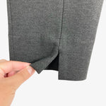 Quince Charcoal Split Hem Ultra Stretch Ankle Pants- Size S (Inseam 27")