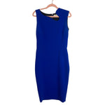 Victoria Beckham Blue Neck Cutout Zipper Back Dress- Size 10 (see notes)