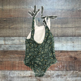 Ollie's Day Forest Green Leaf Print Swimsuit - Size 2-3Y (See Notes)