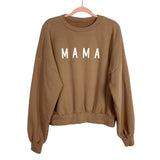 No Brand Light Brown Mama Sweatshirt- Size M (see notes)