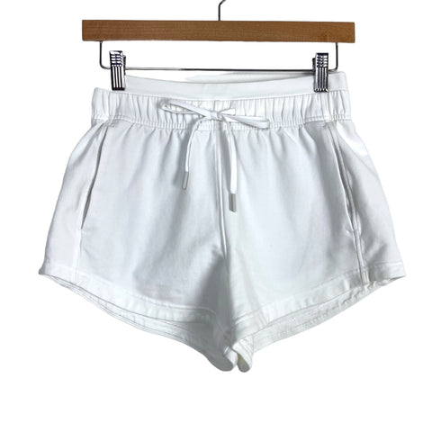 Lululemon White Drawstring Shorts- Size 4