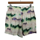 ZARA Cream Printed Two Piece Shorts Set- Size M