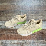 Reebok Cream Suede and Leather Sneakers- Size 6.5