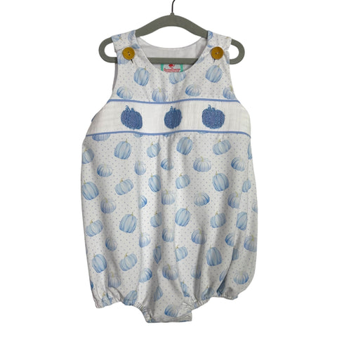 The Smocked Flamingo White/Blue Pumpkin Outfit NWT - Size 2T