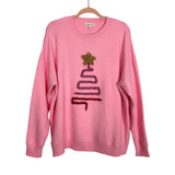Mainstrip Pink Tinsel Tree Sweater NWT - Size 2XL
