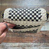 Clare V. Black and White Louis Bag with Dust Cover NWT