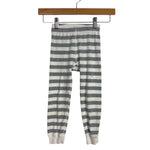 Hanna Andersson White/Gray Striped Big Sister Two Piece Pajamas- Size 4Y (see notes, sold as a set)